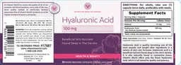 Label for Hyaluronic Acid