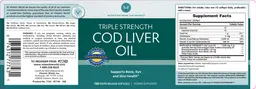 Label for Triple Strength Cod Liver Oil