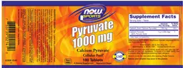 Label for Pyruvate 1000 mg