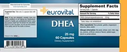 Label for DHEA 25 mg