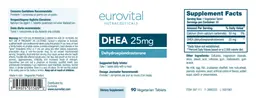 Label for DHEA 25 mg