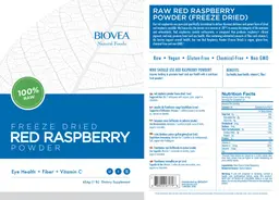 Label for Freeze Dried Maqui Berry Powder
