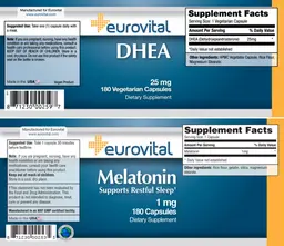 Label for DHEA 25 mg