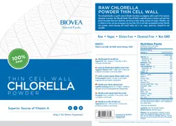 Label for Thin Cell Wall Chlorella Powder