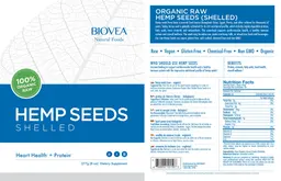 Label for Hemp Seeds