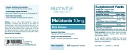 Label for Melatonin 10 mg
