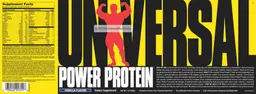 Label for Universal Power Protein Vanilla Flavor