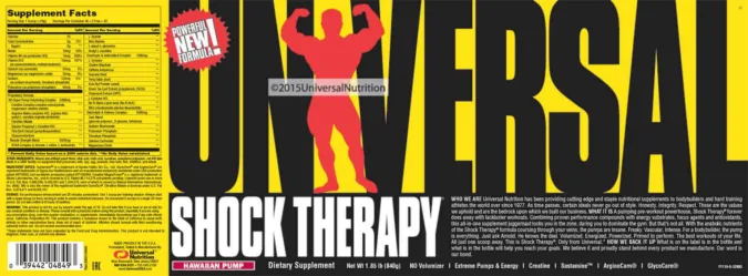 Label for Shock Therapy Hawaiian Pump