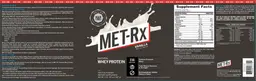 Label for Natural Whey Protein Vanilla