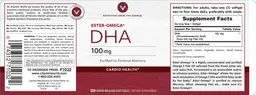 Label for DHA 100 mg