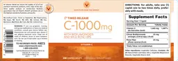 Label for Timed Release C-1000 mg