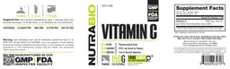Label for Vitamin C