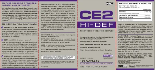 Label for CE2 Hi-Def