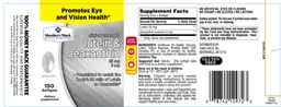 Label for Clinical Strength Lutein & Zeaxanthin 25 mg 5 mg