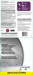 Label for Resveratrol Plus+