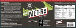 Label for Pre-Workout Nuclear X Sour Apple