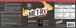 Label for Pre-Workout Nuclear X Citrus Surge