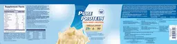 Label for Pure Protein 100% Whey Protein Vanilla Cream