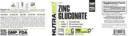 Label for Zinc Gluconate