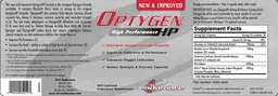 Label for Optygen High Performance HP