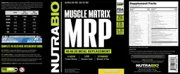 Label for Muscle Matrix MRP Banana Cream