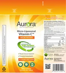 Label for Micro-Liposomal Vitamin C 1000 mg