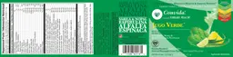 Label for Jugo Verde Natural Pineapple-Lime Flavor