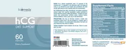 Label for HCG Diet Support