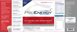 Label for ProEnergy Strawberry Supreme