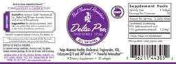 Label for Delta Pro Tocotrienols 125 mg