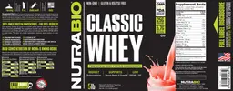 Label for Classic Whey Strawberry