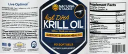 Label for High DHA Krill Oil