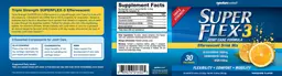 Label for SuperFlex-3 Effervescent Drink Mix Tangerine Flavor