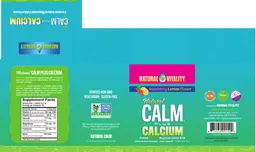 Label for Natural CALM plus Calcium