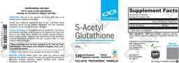 Label for S-Acetyl Glutathione