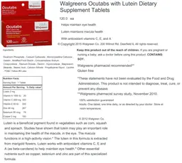 Label for Ocutabs