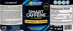 Label for Smart Caffeine With L-Theanine