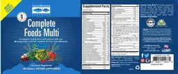 Label for Complete Foods Multi