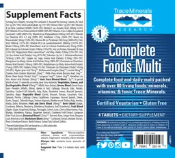 Label for Complete Foods Multi