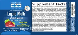 Label for Liquid Multi Vitamin-Mineral Berry