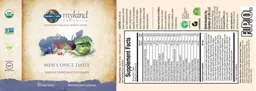 Label for Men's Once Daily