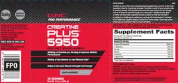 Label for Creatine Plus 5950 Unflavored