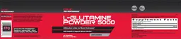 Label for L-Glutamine Powder 5000 Unflavored