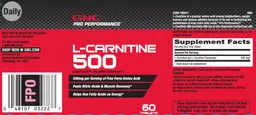 Label for L-Carnitine 500
