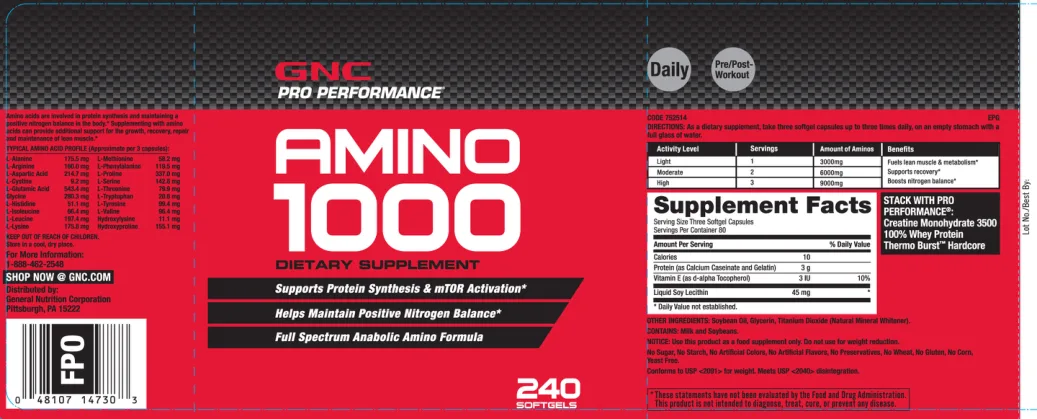 Label for Amino 1000
