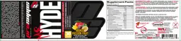 Label for Mr Hyde Intense Energy Pre Workout Mango Passion Fruit