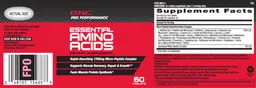Label for Essential Amino Acids