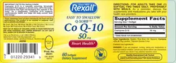 Label for Co Q-10 50 mg