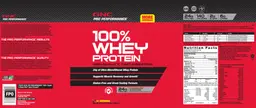 Label for 100% Whey Protein Chocolate Supreme