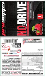 Label for NO3 Drive Fruit Punch